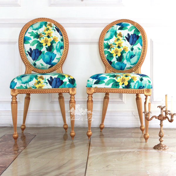 Chair iconised by Louis XVI, side chair