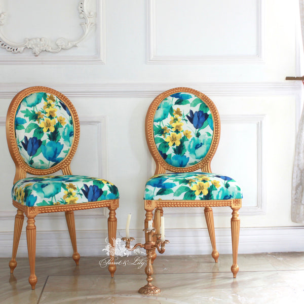Chair iconised by Louis XVI, side chair