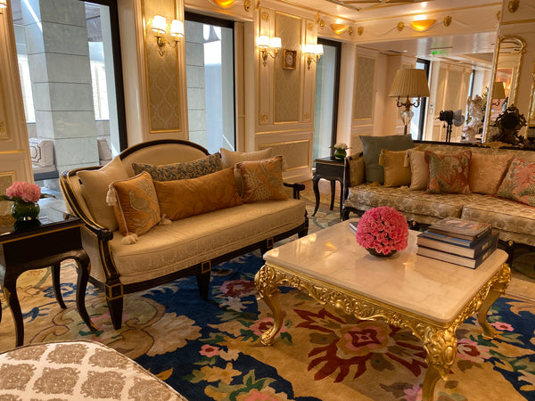 Sofa of simple Louis XVI sensibilities