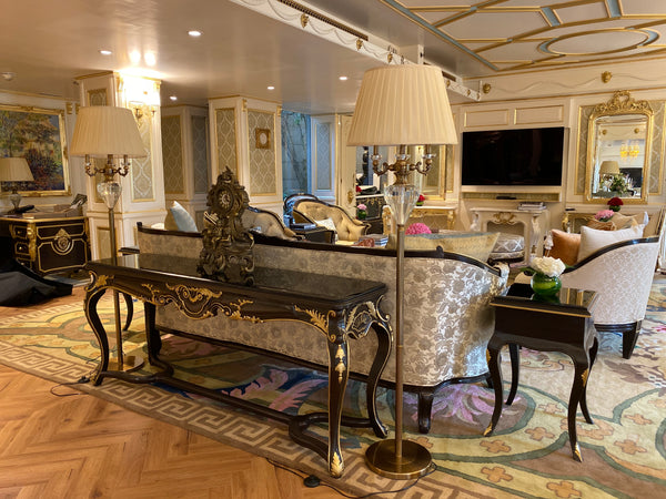 Console of sleek rococo grace