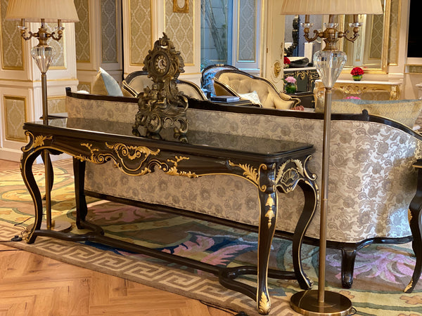 Console of sleek rococo grace