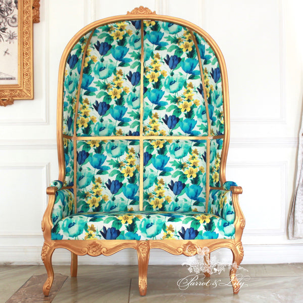 Balloon chair sofa inspired by Louis XV