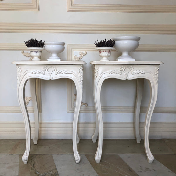 Side tables / stool with delicate Louis XV sensibilities