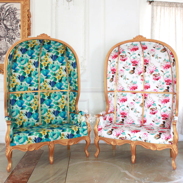 Balloon chair sofa inspired by Louis XV