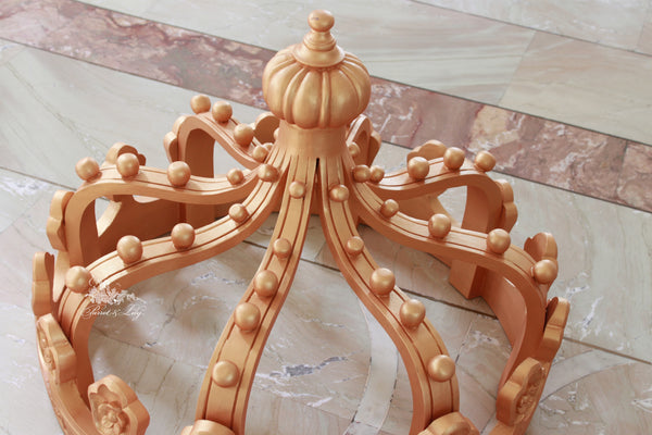 Stunning full circle 'ciel de lit' bed crown