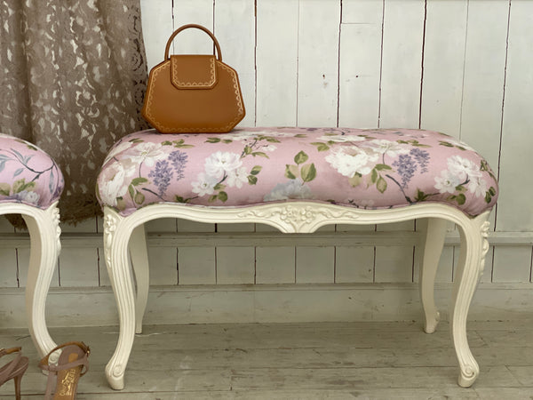 Window bench or side bench inspired by Louis XV