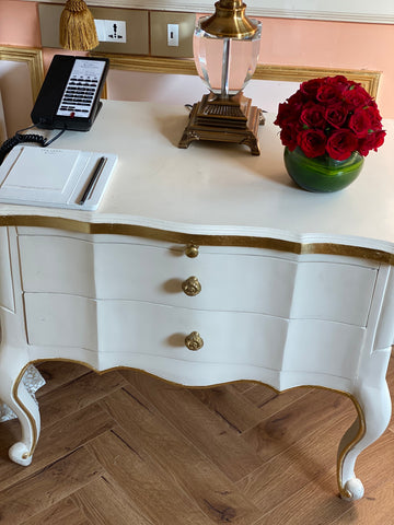 Nightstand with large proportions