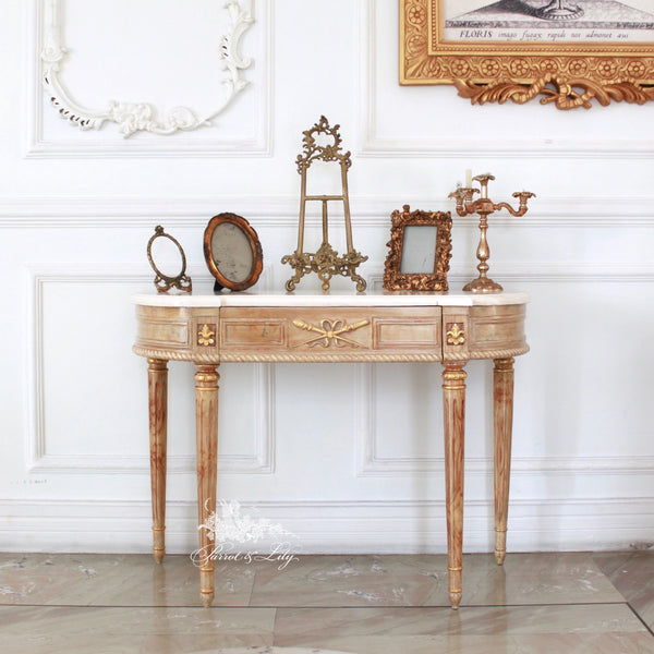 Console inspired by the Louis XVI era