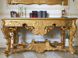 Console table inspired by Frederician rococo era