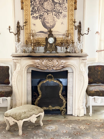 Fire place mantle surround of Louis XV era