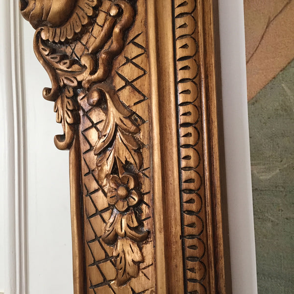 Frame of oversized proportions and rococo elements inspired by Louis XV