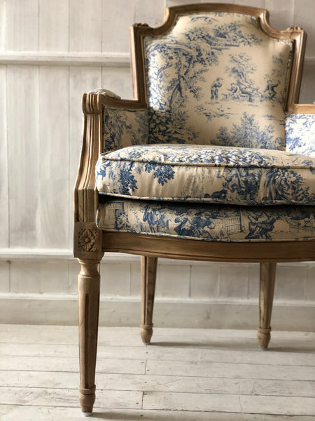 Louis XVI square back armchair