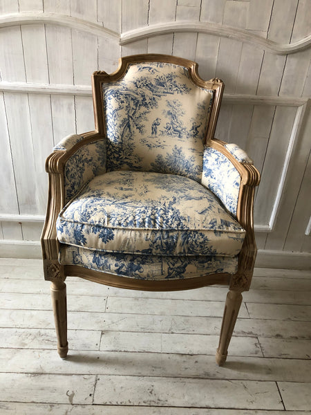Louis XVI square back armchair