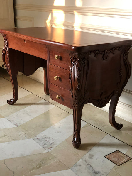 Louis XV style bureau / desk in rosewood