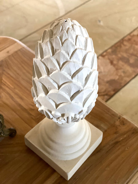 Pine cone post