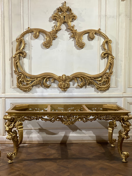 Louis XV rococo frame with dramatic curves