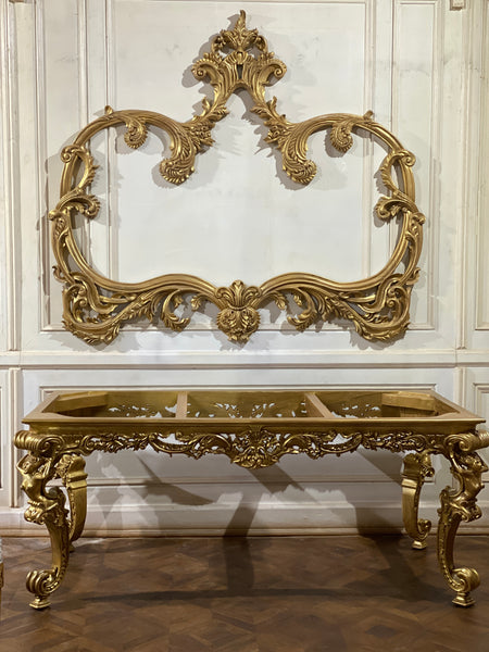 Louis XV rococo frame with dramatic curves