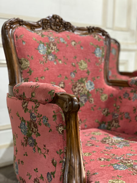 Pair of armchairs with significant Louis XV features