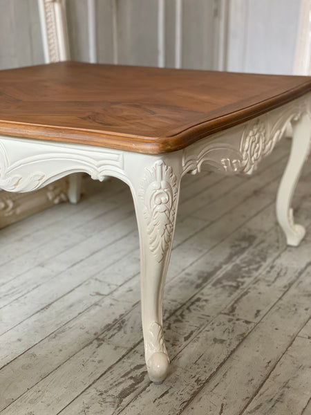 Louis XV center table with reverse scrolls