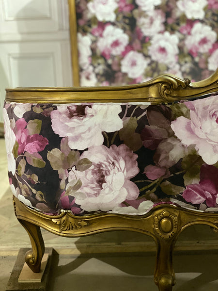 Carved Louis XV bed