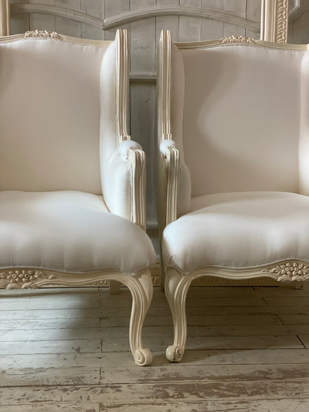 Surreal wing chair of Louis XV sensibilities