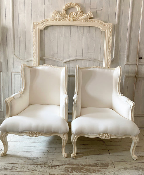 Surreal wing chair of Louis XV sensibilities