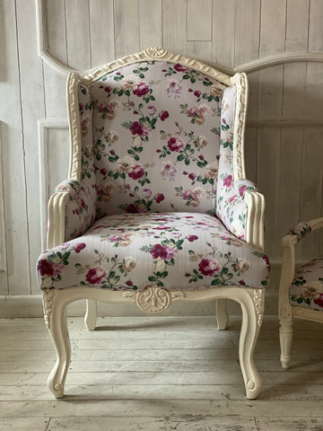 Wing chair of Louis XV elegance