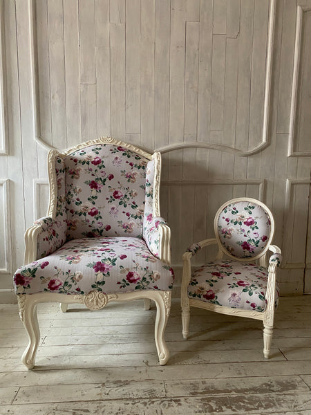 Wing chair of Louis XV elegance