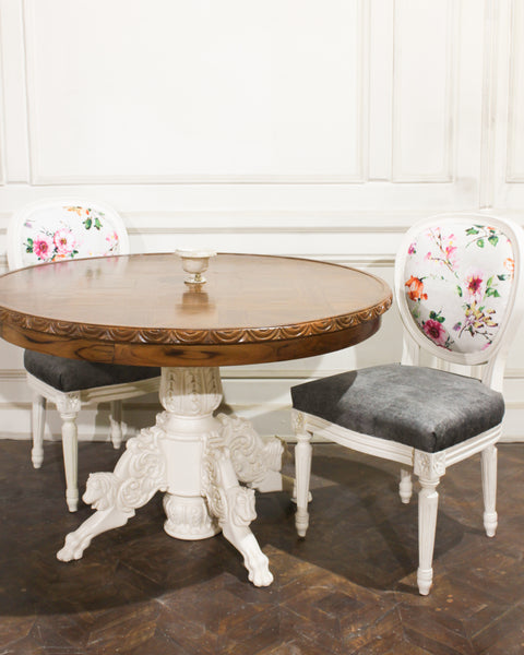 Renaissance-inspired round table