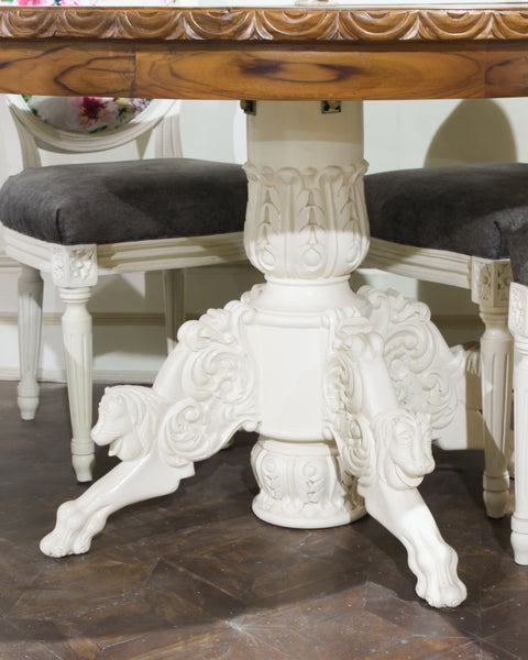 Renaissance-inspired round table