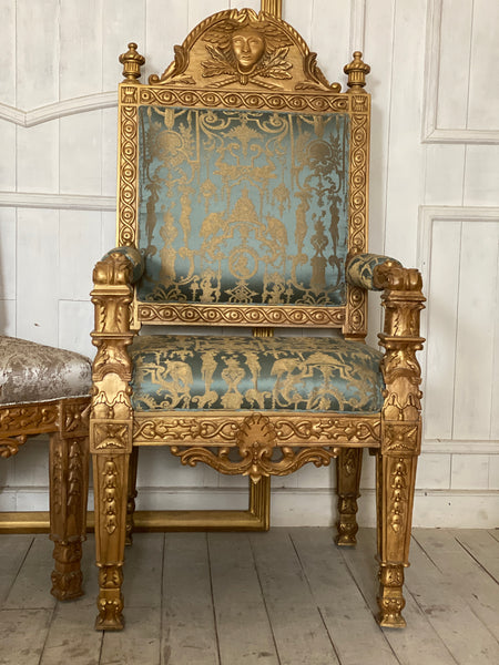 Louis XIV dinning chairs with Apollo