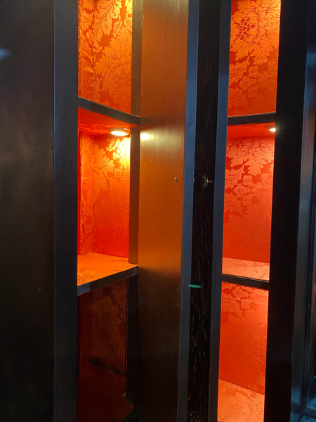 Customised bar inspired by renaissance representation of Bacchus