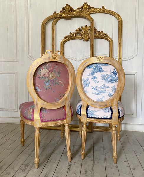 Chair iconised by Louis XVI, side chair