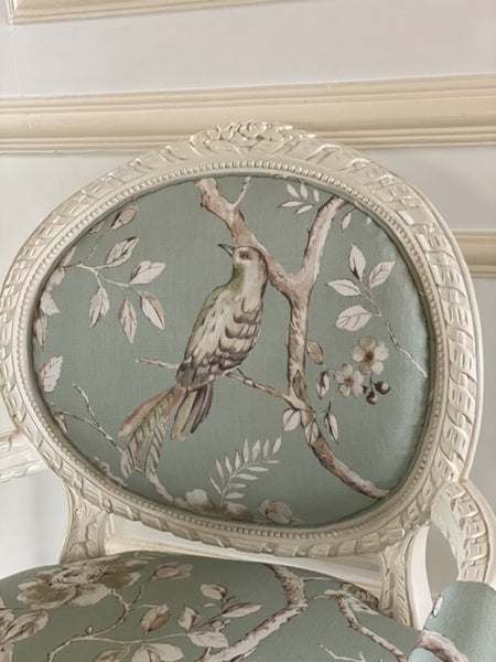 French Louis XVI fauteuil with immaculate carving~