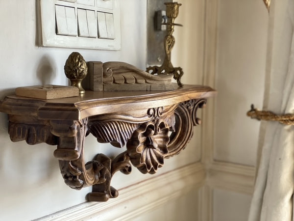 Rococo petite console wall shelf