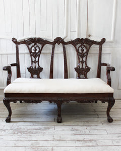 Settee inspired by Chippendale