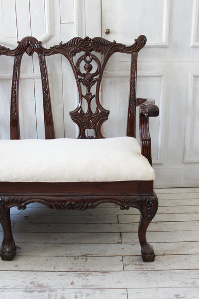 Settee inspired by Chippendale