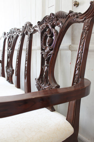 Settee inspired by Chippendale