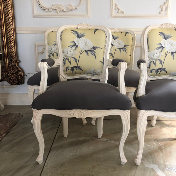 Surreal dining chairs of Louis XV brilliance