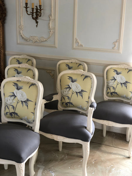 Surreal dining chairs of Louis XV brilliance