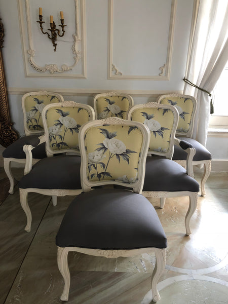 Surreal dining chairs of Louis XV brilliance