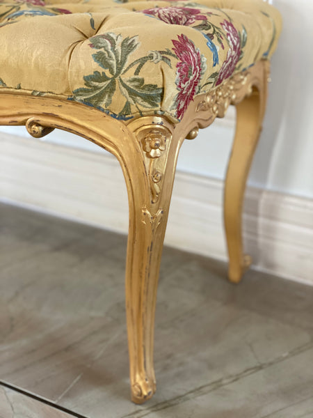 Louis XV upholstered bench