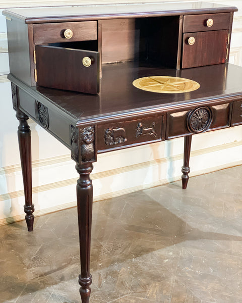 Desk inspired by Ashokan lion capital at Sarnath