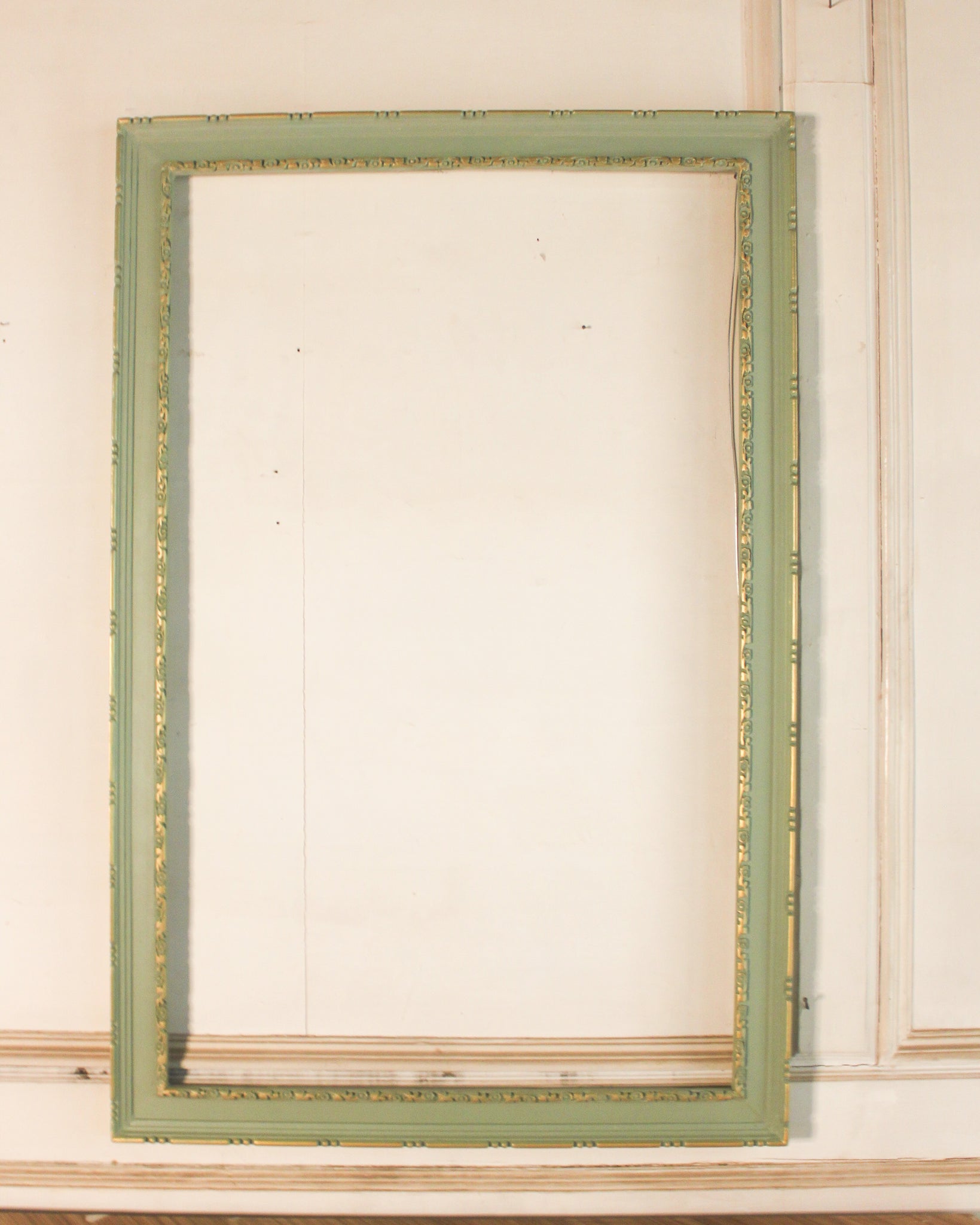 Teal neoclassical frame