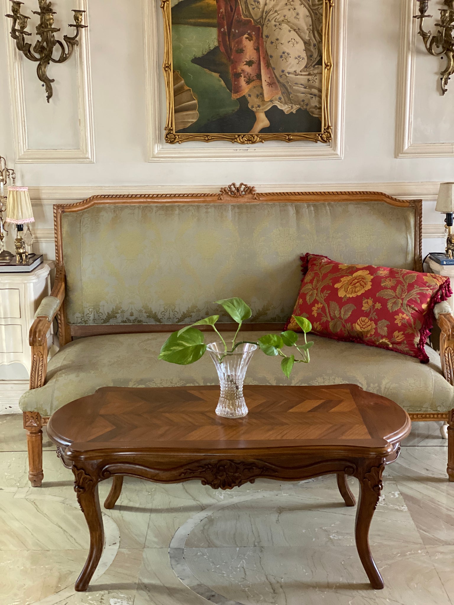 Louis XV centre table in petite proportions