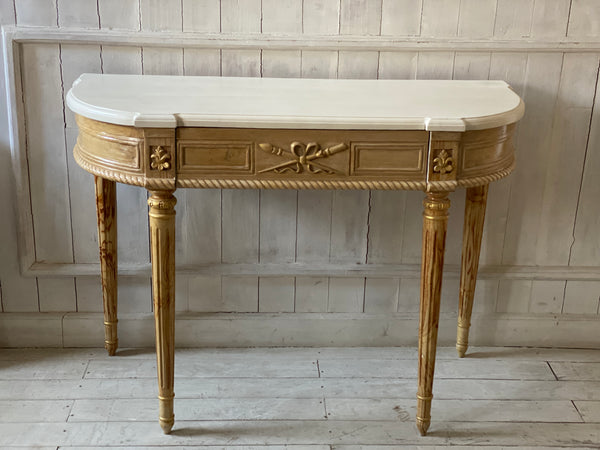 Console inspired by the Louis XVI era