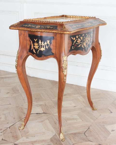 Louis XV jardinière in true marquetry