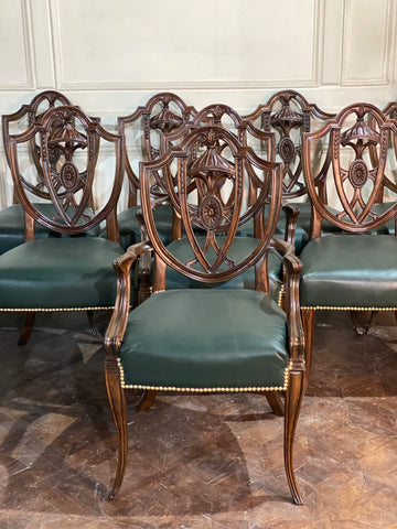 Chairs for the dining inspired by shield back Hepplewhite