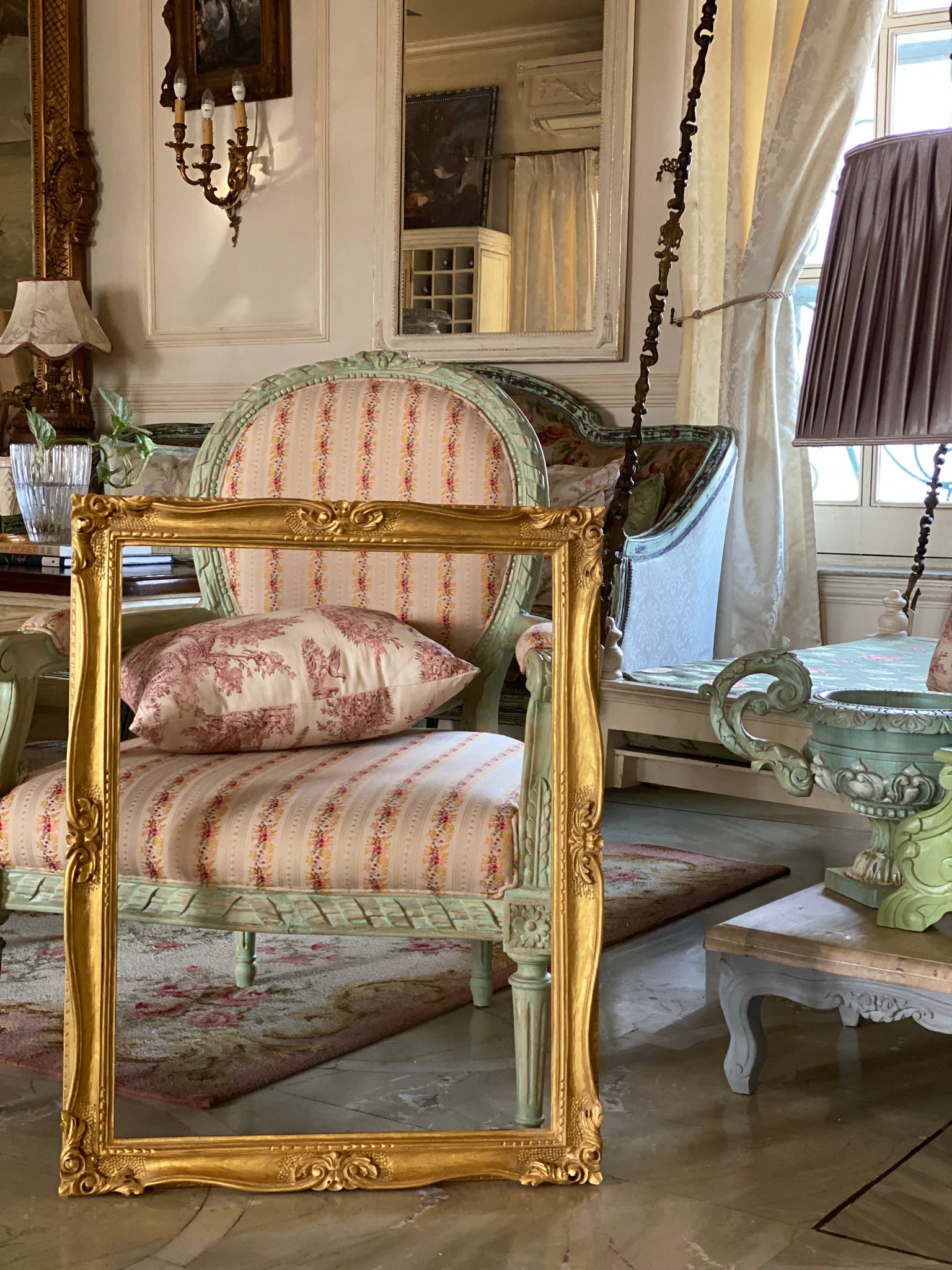 Quintessential Louis XV frame in larger proportions
