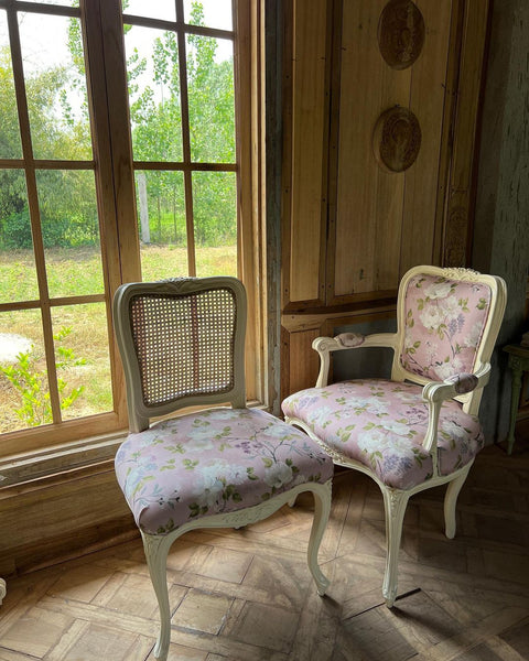 Louis XV dining chairs, side chairs
